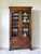 Early 20th Century Antique English Oak Leaded Glass Bookcase, Cabinet For Sale - Image 5 of 10