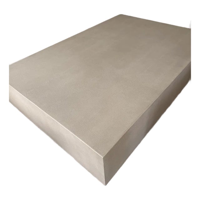 Restoration Hardware Graydon Shagreen Large Coffee Table For Sale