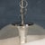 A 20th century white and clear murano glass pendant lamp, crafted in venice, italy, circa 1970. This lamp epitomises the...