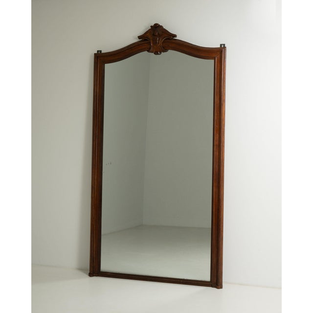19th Century France Brown Wood Full-length & Floor Mirrors For Sale In Greensboro - Image 6 of 9