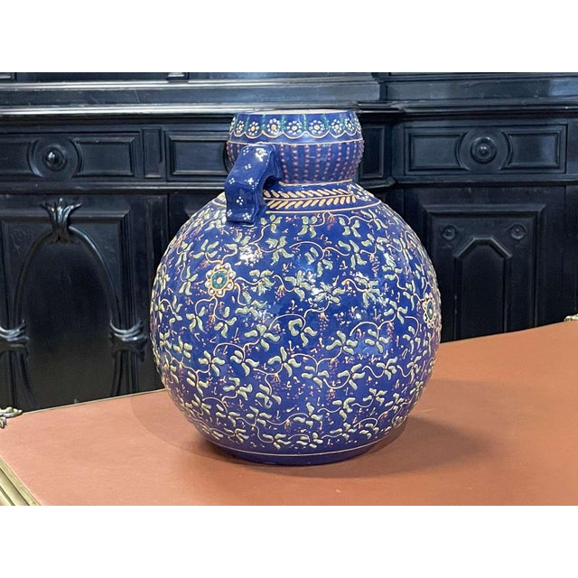 Ceramic Large Vintage Vase in Earthenware, 1930s For Sale - Image 7 of 10