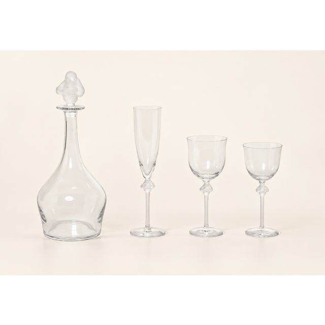 Crystal Roxanne Service from Lalique, France, 1968, Set of 31 For Sale - Image 9 of 9