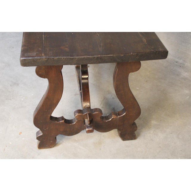 Refectory Style Wood Table, 1950s For Sale - Image 6 of 9