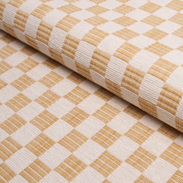 Contemporary SAMPLE - Schumacher Elkhart Performance Fabric In Yellow For Sale - Image 3 of 3