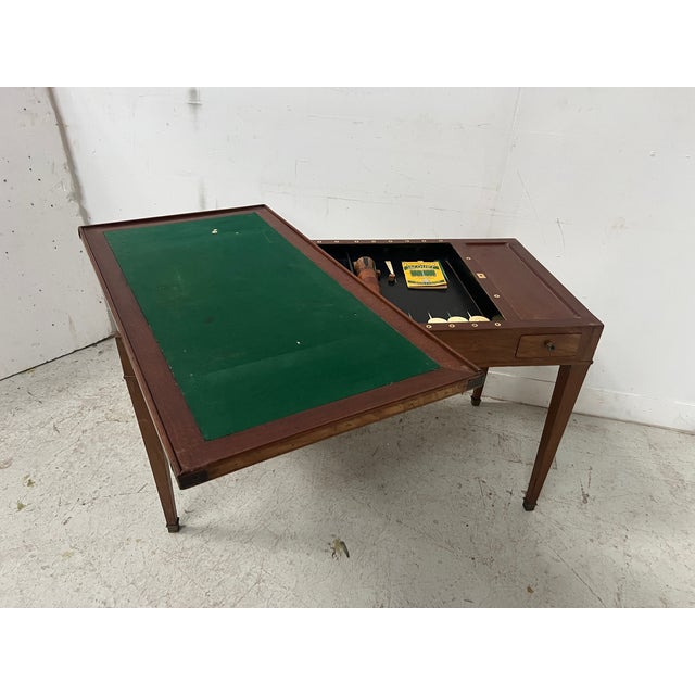 Wood Louis XVI Mahogany Tric Trac Games Table, 1700s For Sale - Image 7 of 18