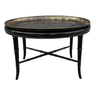 Late 19th Century English Chinoiserie Tray-Top Table For Sale