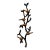 Vintage Cast Metal Birds on Branch Wall Sculpture With Verdigris Patina For Sale