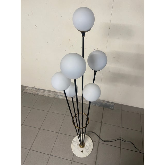 Alberello Glass Floor Lamp form Stilnovo, 1950s For Sale - Image 15 of 18