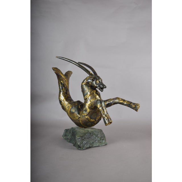 Faust, Capricorn, 1994, Bronze & Stone For Sale - Image 4 of 17
