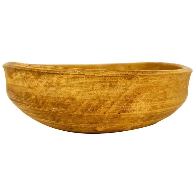 19th Century Swedish Folk Art Wooden Farmers Bowl For Sale - Image 10 of 10