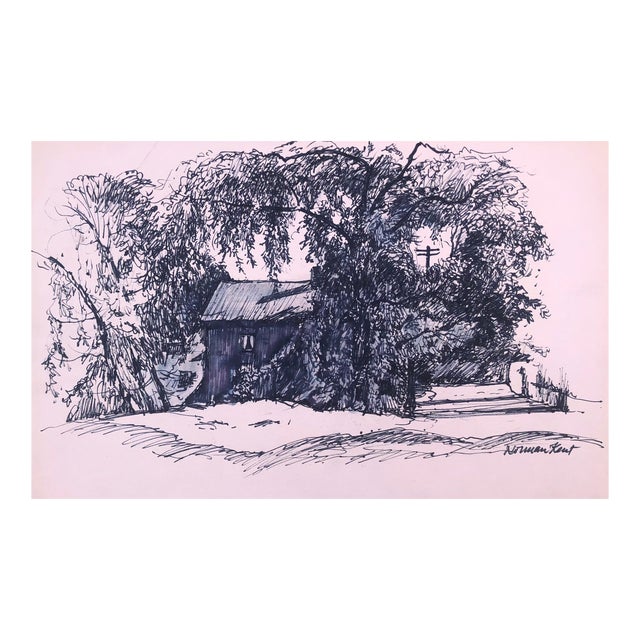 1950s Norman Kent New England Landscape For Sale