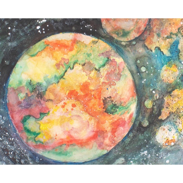 “Beyond and Beyond” Abstract Watercolor Painting by Norma Jean Bruckner For Sale In Indianapolis - Image 6 of 8
