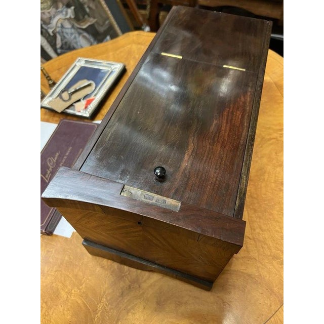 Louis XV French Burl Wood and Marquetry Writing Desk, 1920s For Sale - Image 10 of 14