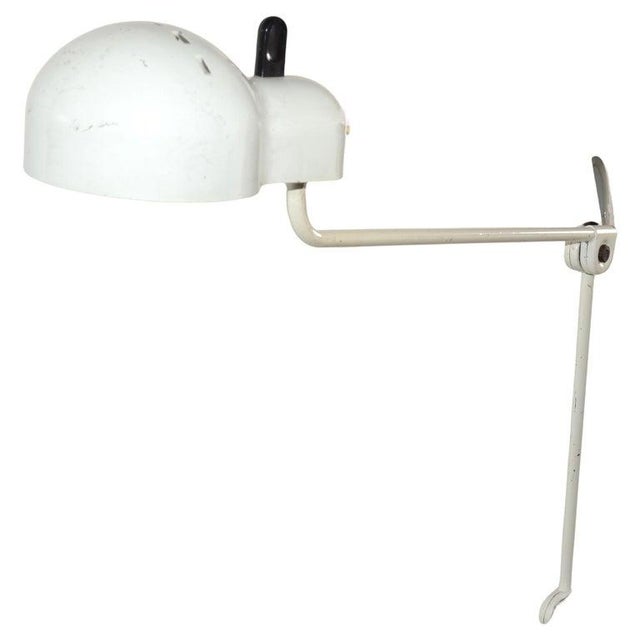Mid-Century Modern 1950s Stilnovo Swing Desk Table Lamp Off White Finish Mid-Century Modern Italy For Sale - Image 3 of 12