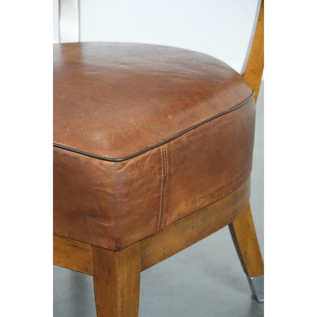 Vintage Cocktail Chair in Sheepskin For Sale - Image 11 of 16