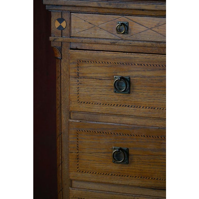 Antique Danish Chest of Drawers in Oak, 1700s For Sale - Image 12 of 17