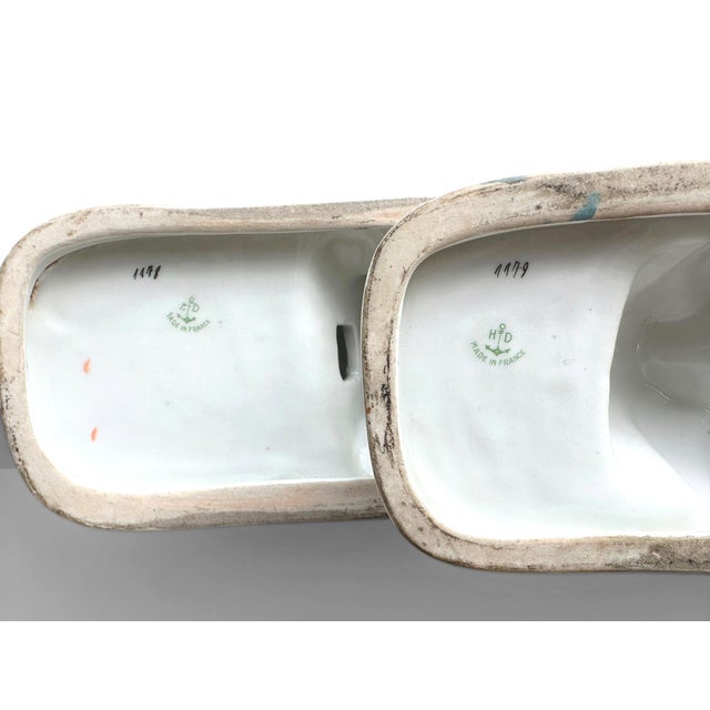 Art Deco Ceramic Bookends by Henri Delcourt for Desvres, Boulogne-Sur-Mer, France, 1930s, Set of 2 For Sale - Image 9 of 10