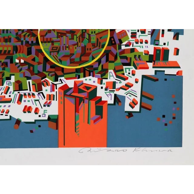 Artist: Risaburo Kimura, Japanese (1924 - ) Title: City 381 Year: circa 1971 Medium: Serigraph, signed and numbered in...