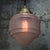 French Art Deco Pink Glass Pendant Lamp For Sale - Image 6 of 7