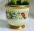 Gold Vintage Hand-Painted Porcelain Cachepots, Floral With Gilt Rim - A Pair For Sale - Image 8 of 18