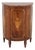 Trosby Inlaid Yew Wood Demilune Cabinet Commode For Sale