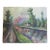 20th Century French Evening Walk Painting For Sale