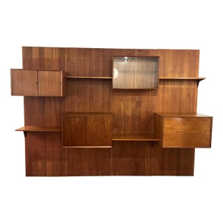 Mid-Century Teak Wall Unit by Poul Cadovius, 1960s For Sale