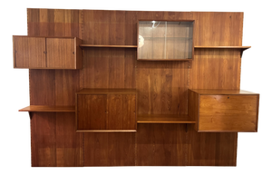 Mid-Century Teak Wall Unit by Poul Cadovius, 1960s