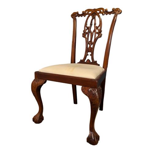 Chippendale Style Mahogany Dining Chair For Sale - Image 5 of 5