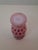 Glass Victorian Cranberry Opalescent Coin Spot Vase Northwood Glass 6" Ruffled Rim Antique Eapg For Sale - Image 7 of 18