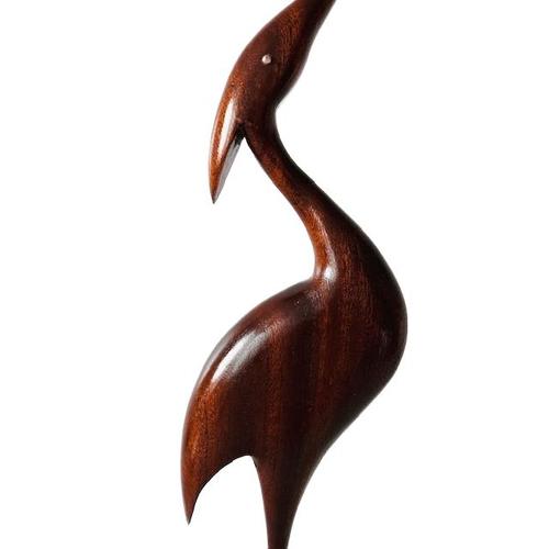 Mid-Century Danish Lacquered Teak Crane, 1970s For Sale - Image 4 of 6