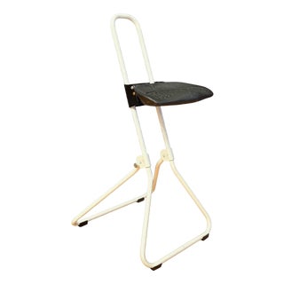 Stool with Adjustable Seat by Häfner for Bad Essen, Germany, 1970s For Sale