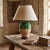 This 19th-century French provençal pot à confit vert has been thoughtfully converted into a table lamp, preserving the...