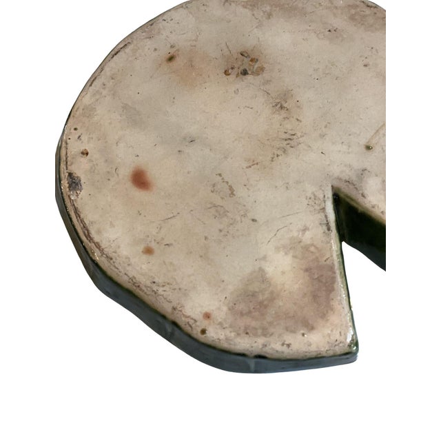 Antique French Majolica Lily Pad For Sale - Image 6 of 9