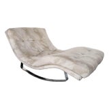 1960s Model 1264 Wave Chaise Rocking Lounge by Adrian Pearsall for Craft Associates For Sale