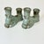 1950s Vintage Boho Chic Americana Arts & Crafts Frankoma Pottery Double Arm Candlestick Holders - A Pair For Sale - Image 10 of 18