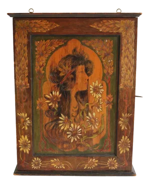 French Art Nouveau Hanging Cabinet, 1900
