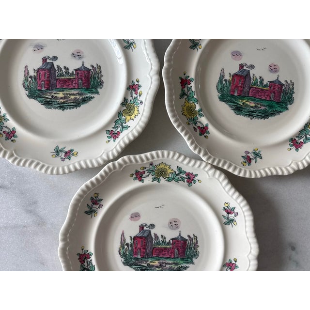 Early 20th Century Antique Copeland Spode Transferware Plates - Set of 3 For Sale - Image 5 of 7