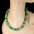 Traditional Aria Jewelry Design 18 Inch Green Chrysoprase Rondel Necklace For Sale - Image 3 of 5