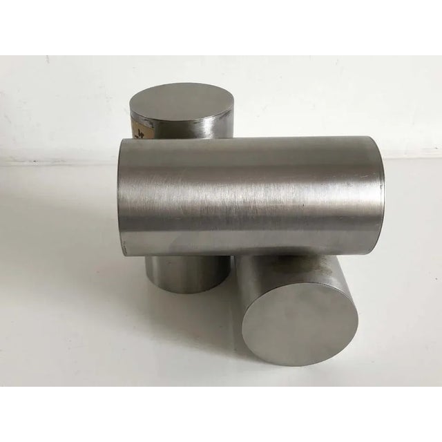 Rudolf Wolf, Cartesian Knot Constructivist Sculpture, 1970s, Steel For Sale - Image 3 of 7