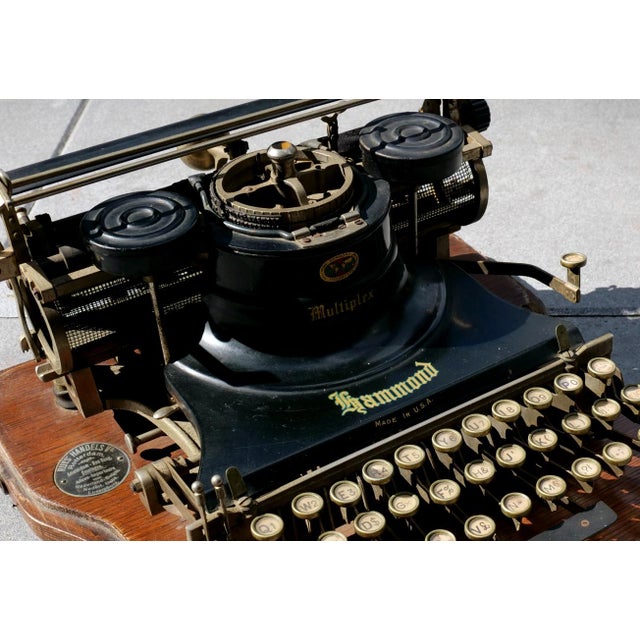 Antique Typewriter from Hammond Multiplex, USA, 1915 For Sale - Image 13 of 16