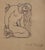 Emile Bernard, Kneeling Nude, 1900, Original Indian Ink Drawing For Sale - Image 6 of 6