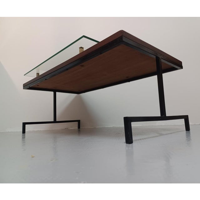 Coffee Table with Glass Top, 1950s For Sale - Image 13 of 15