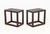 Modern Karl Springer Attr. Maroon Leather End Tables, Pair For Sale - Image 3 of 7
