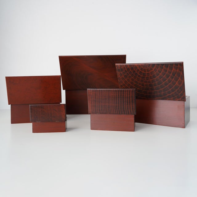 1990s Vintage Vermont Stacking Stash Box Collection- Set of 5 For Sale - Image 5 of 15