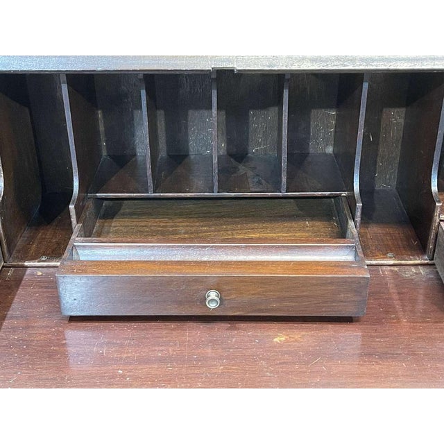 Vintage English Donkey Secretaire in Mahogany, 1930s For Sale - Image 12 of 17