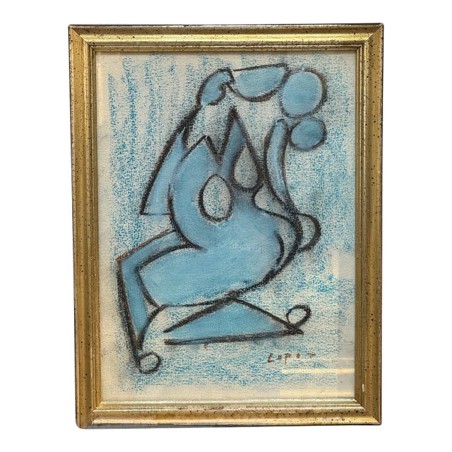 Lucia Lopez Cubist Figurative Study For Sale