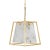 Stacey Gold Leaf & Alabaster Fixture For Sale In Chicago - Image 6 of 6