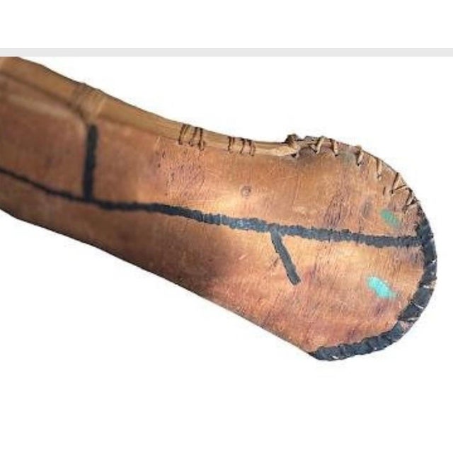 Large 1940 Vintage Birch Bark Model Canoe For Sale In Aspen - Image 6 of 11