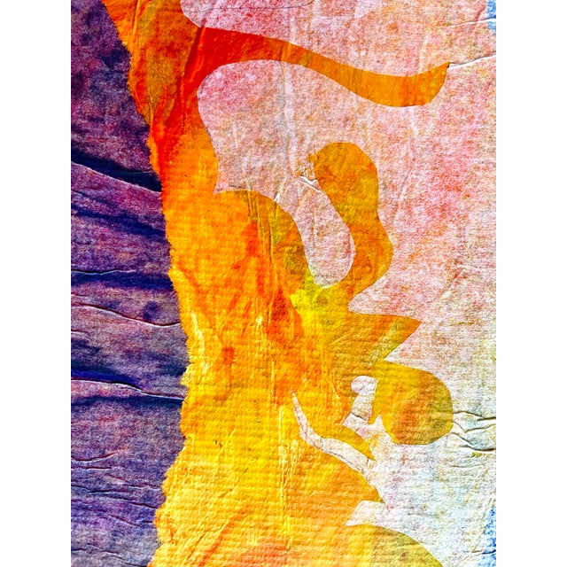 Maria Donata Papadia, Sun, Mixed Media Paper Collage For Sale - Image 9 of 12